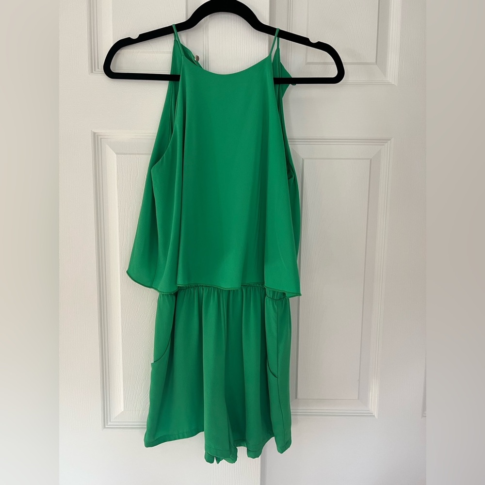 Super cute Kelly green romper
